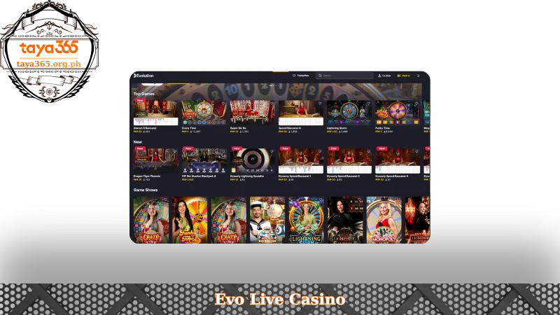Evo Live Casino - A World-Class Casino Betting at Taya365 4 Taya365 Evo Live Casino