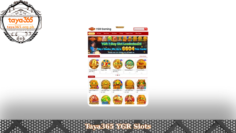 YGR Slots – The Explosive Slot Game Lobby at Taya365 2 Taya365 YGR Slots