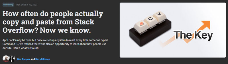 StackOverflow Copy Paste