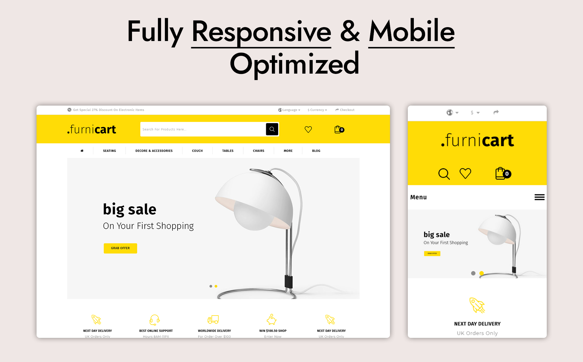 FurniCart - Home Decor OpenCart Template FurniCart - Home Decor OpenCart Template