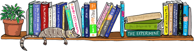 The Experiment bookshelf