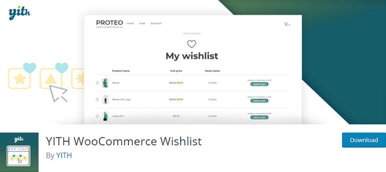 YITH WooCommerce Wishlist
