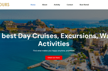 Tour Operator: Web design and online booking payment.