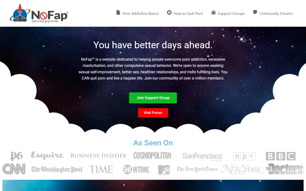 Screenshot of Nofap