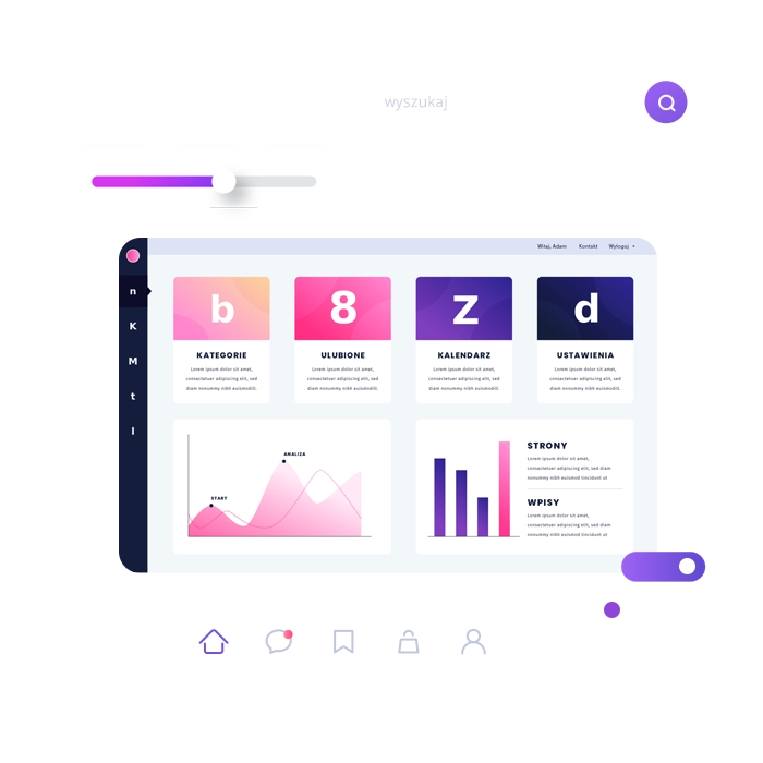 grafika interfejsu hosting