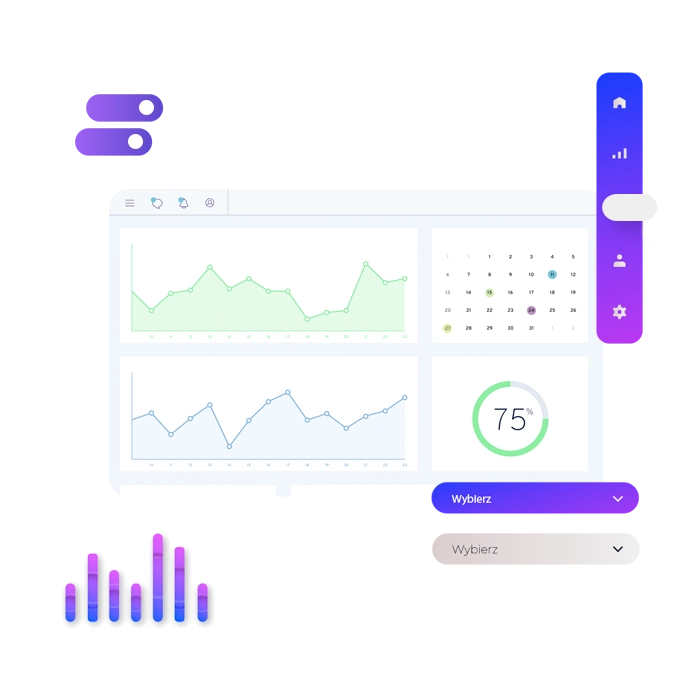grafika interfejsu strony www
