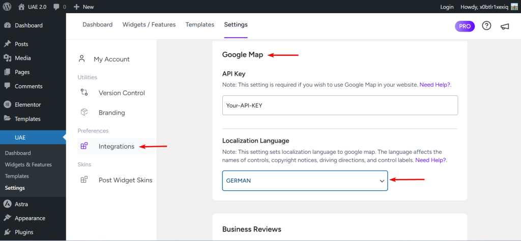 How to Display UAE's Google Maps widget in your Local Language? UAE Google map integration