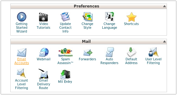 unconfusing control panel email setup