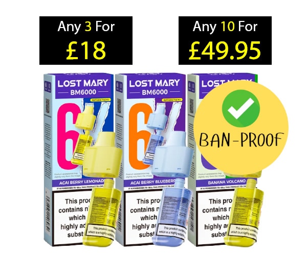 Lost Mary BM6000 Pre Filled Pods
