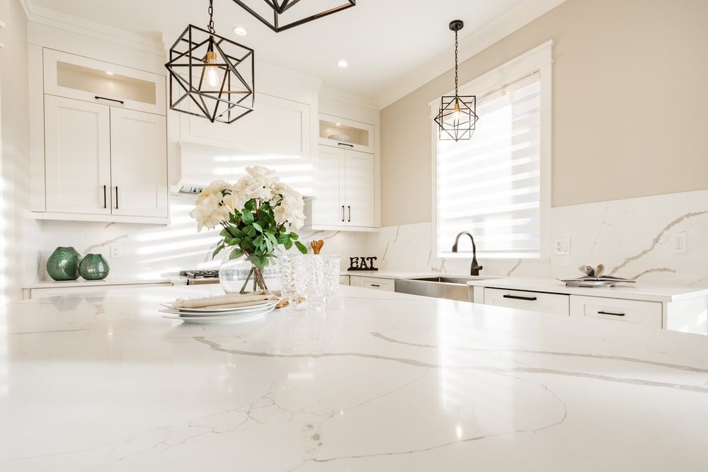 White Countertop Kitchen