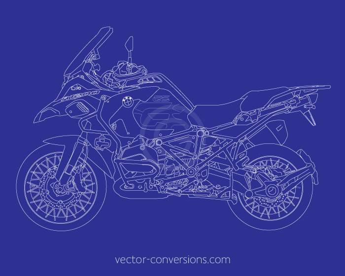 Vector line art graphic for technical manual