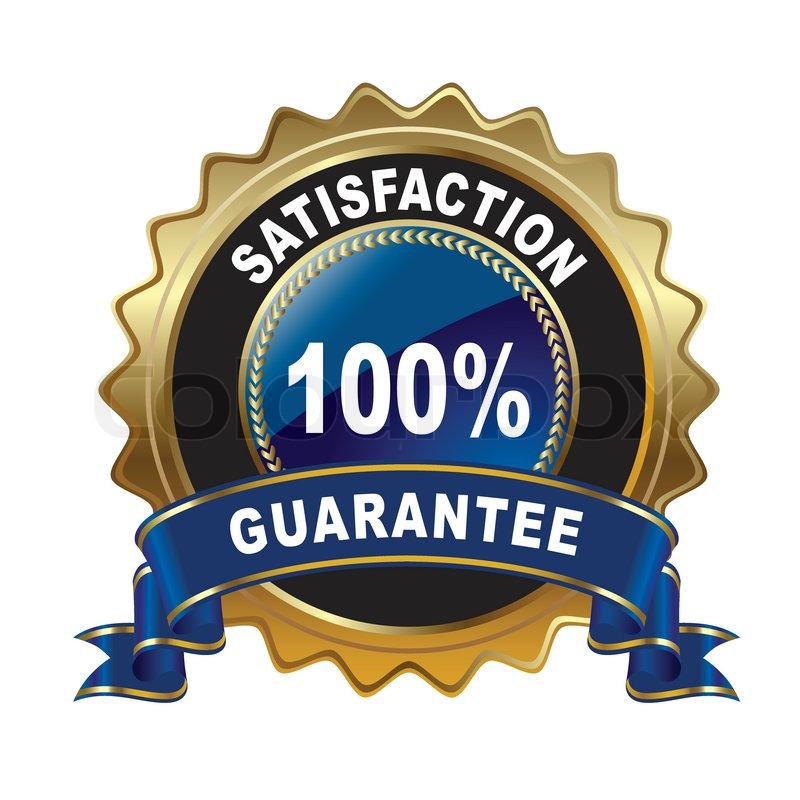 800x800 Percent Satisfaction Guarantee Stock Vector Colourbox
