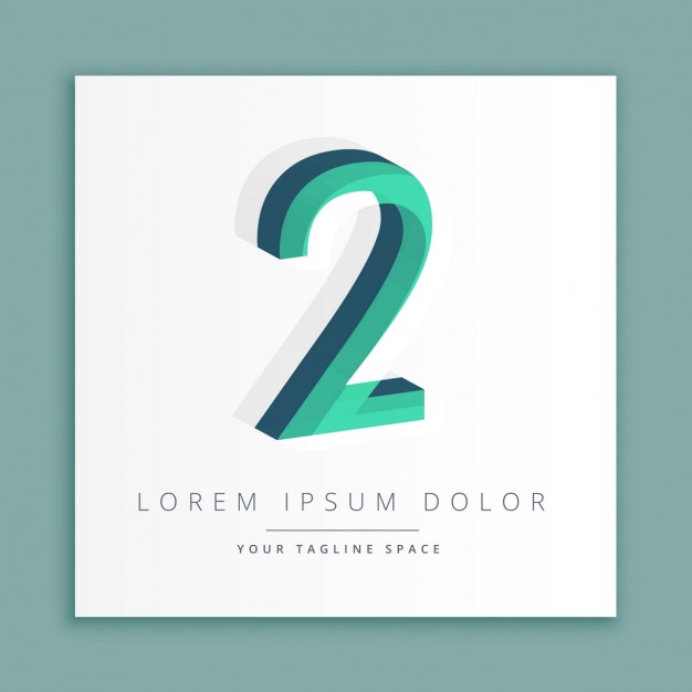 626x626 Logo With Number Vector Free Download