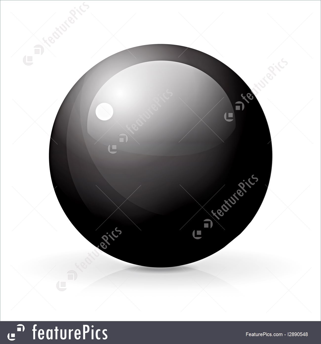 1300x1392 Glossy Sphere, Vector