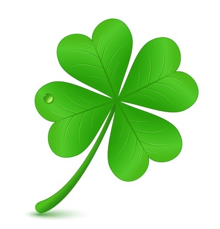 432x450 Four Leaf Clover Vector Illustration St Patrick S Day Symbol