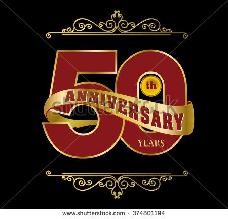 450x432 Golden And Ribbon Template Logo Anniversary, Vector