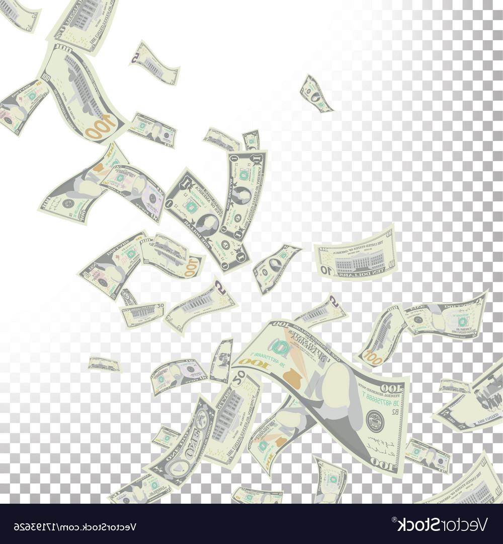 1000x1080 Best Falling Money In The Air Vector Image Free Vector Art