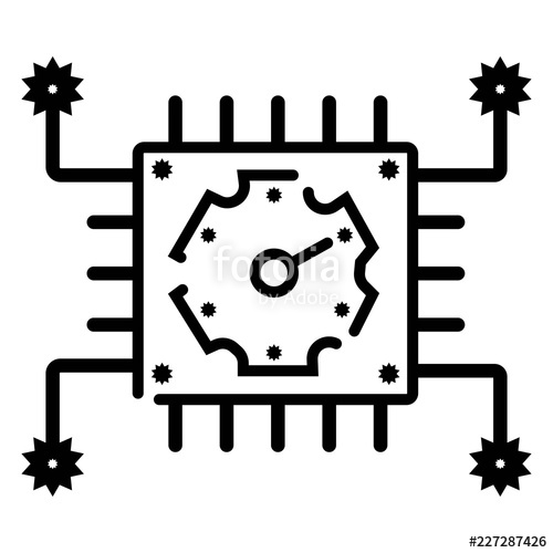 500x500 Algorithm Vector Icon Stock Image And Royalty Free Vector