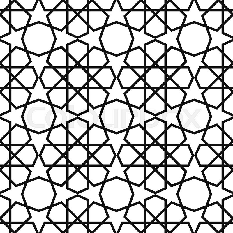 800x800 Arabesque Pattern Vector Seamless Stock Vector Colourbox