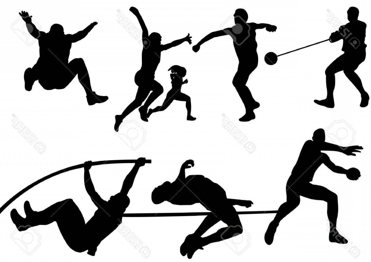 1560x1102 Photostock Vector A Set Of Sport Field And Track Game Athletic