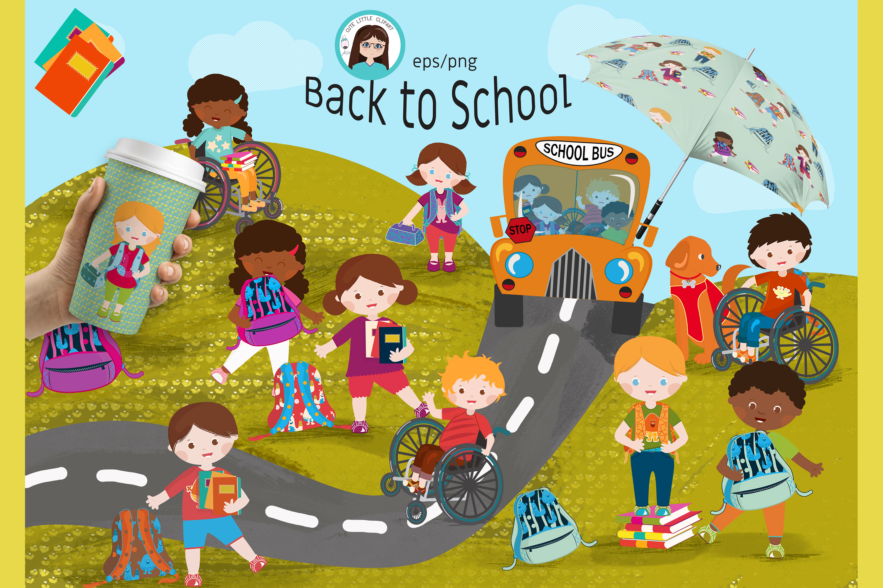 3000x2000 Back To School Vector Set
