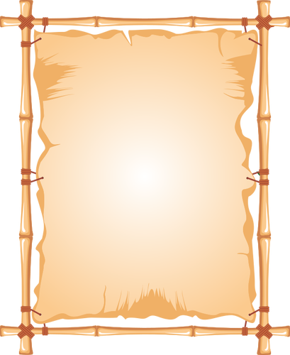 409x500 Vector Drawing Of Bamboo Frame With A Stretched Curtain Public