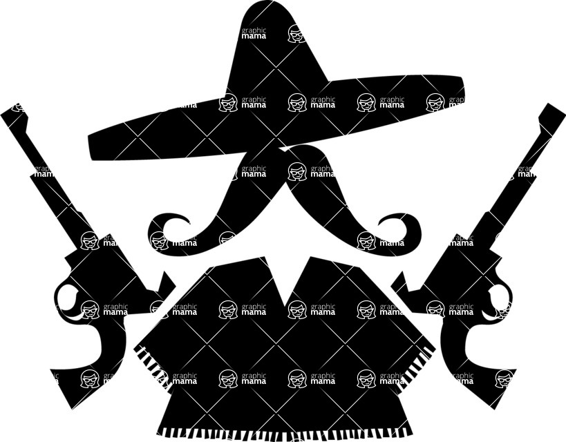 819x640 Mexican Bandit Vector Graphicmama Graphicmama