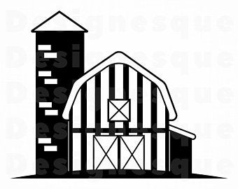 340x270 Barn Silhouette Etsy