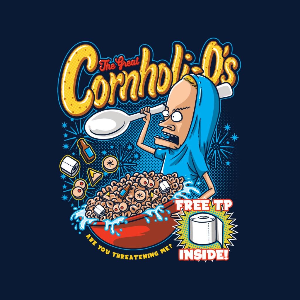 1024x1024 Cornholios Cereal Beavis And Butt Head Men's Varsity Jacket
