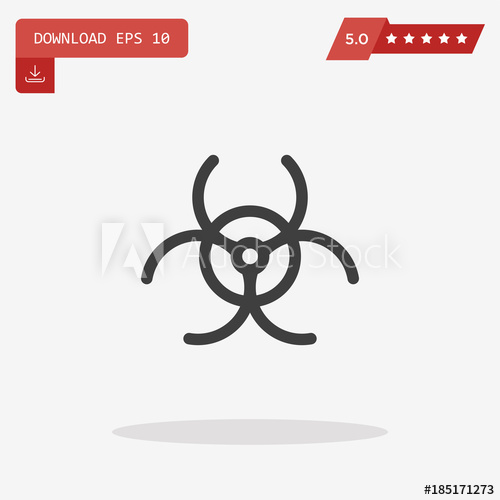 500x500 Biohazard Sign Vector Illustration