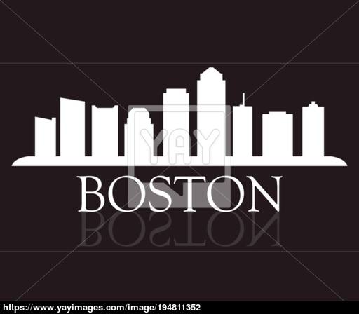 512x448 Boston Skyline Vector