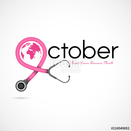 500x500 Breast Cancer October Awareness Month Campaign Background Women