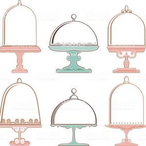 300x300 Birthday Cake Stand On White Background Vector Illustration Image