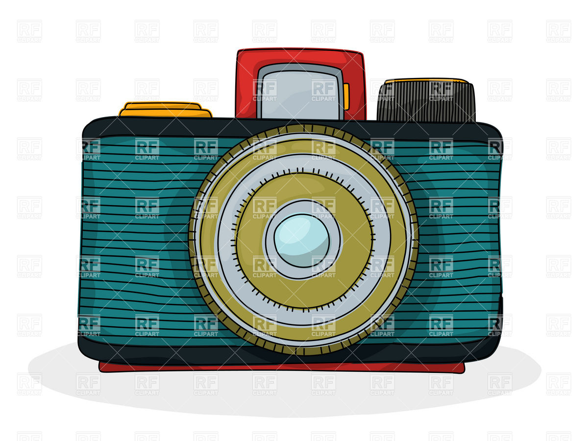 1200x900 Retro Style Cartoon Photo Camera Vector Image Of Objects Lirch