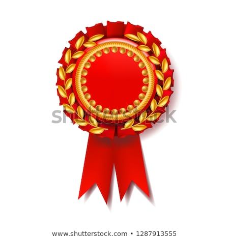 450x470 Red Award Ribbon Vector Certificate Banner Celebration Tag