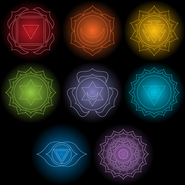 600x600 Free Vector Chakras Art