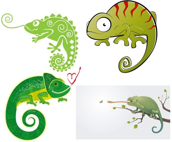 597x492 Chameleon Vector Free Vector In Encapsulated Postscript