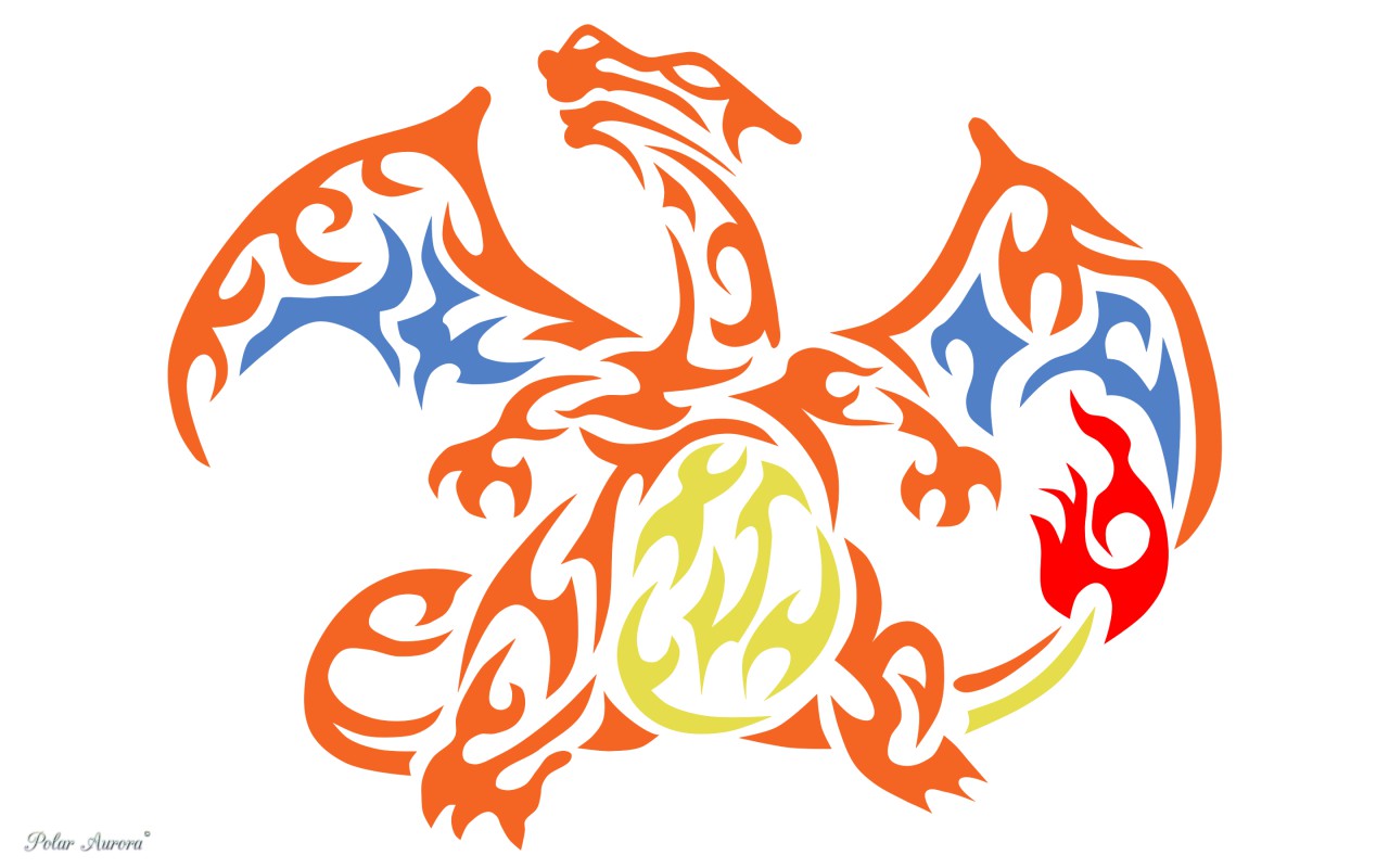 1280x800 Charizard Tribal