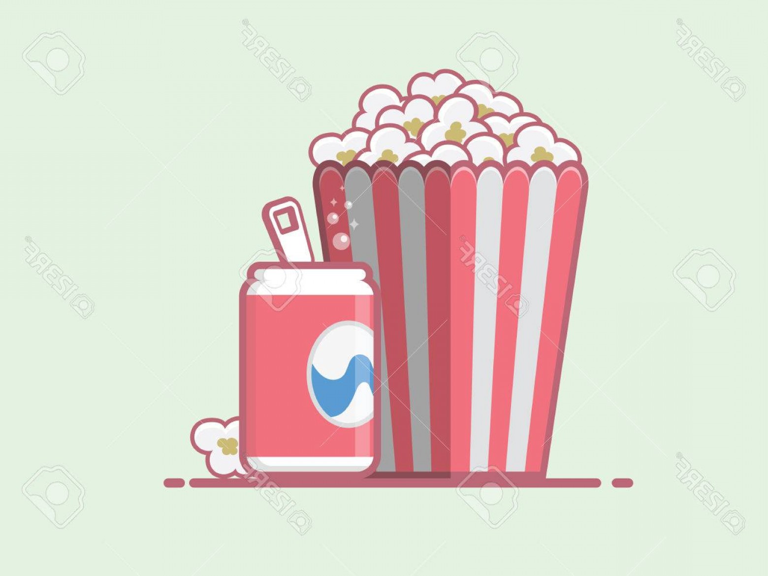 1560x1170 Photostock Vector Popcorn And Coke Vector Icon Newwaysys