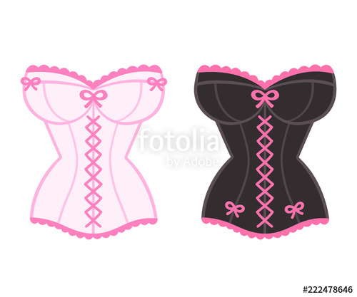 500x417 Lingerie Corset Drawing Stock Image And Royalty Free Vector