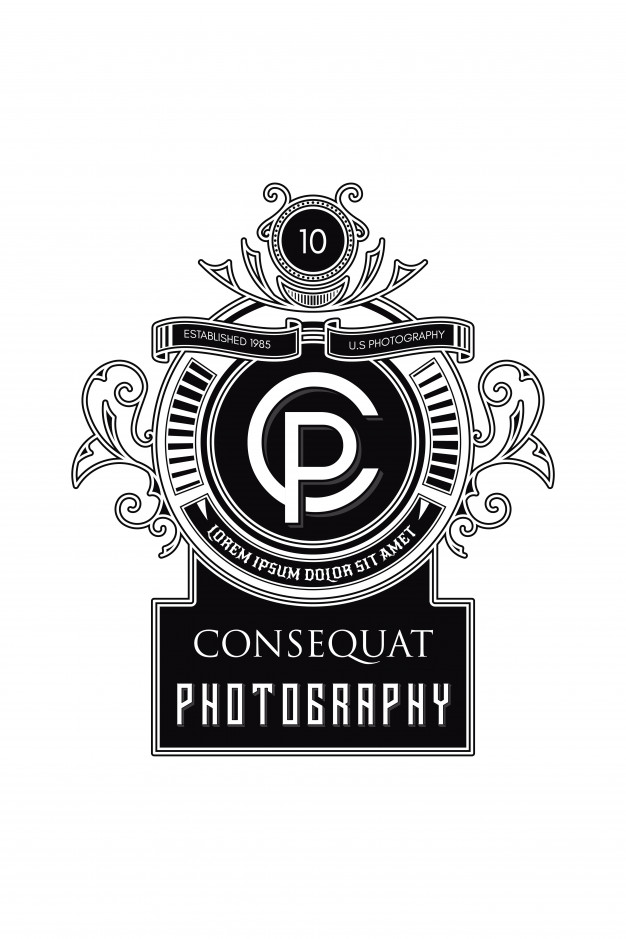 626x939 Monogram Logo Photography C P Vector Premium Download