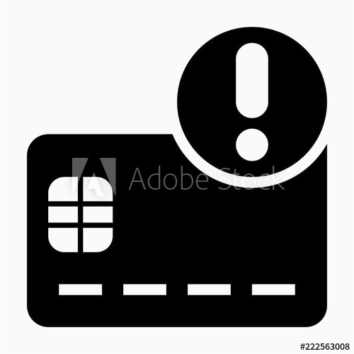 500x500 Glyph Chip Credit Card Is Error Pixel Perfect Vector Icon