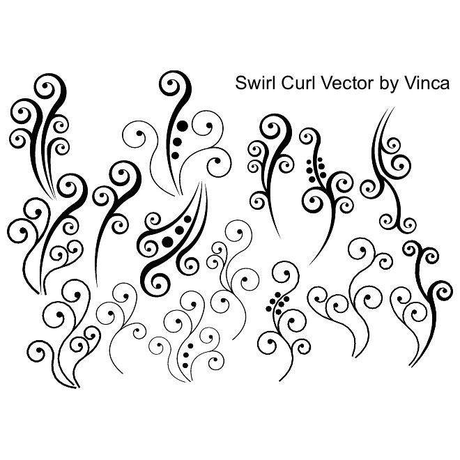 660x660 Curly Floral Vectors