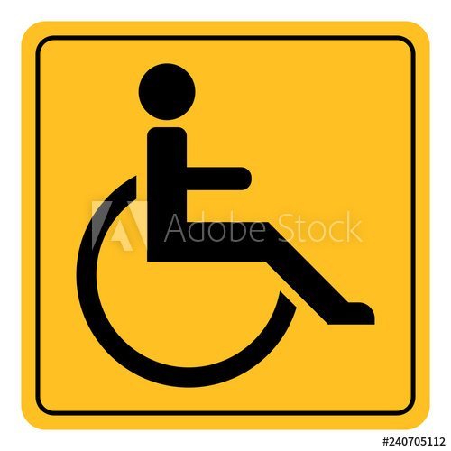 500x500 Icon Sign Invalid Disabled Vector Symbol Yellow Square