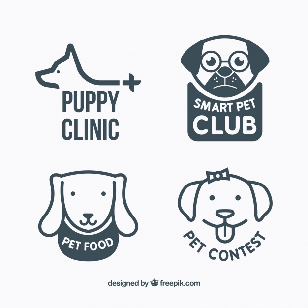 626x626 Variety Of Dog Logos Vector Free Download