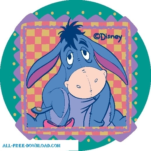 518x518 Winnie The Pooh Eeyore Free Vector In Encapsulated Postscript