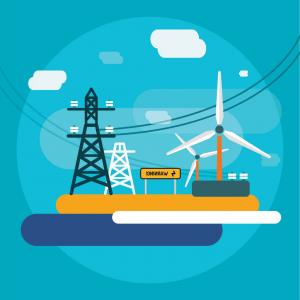 300x300 Electricity Station For Energy Supply Free Vector Illustration