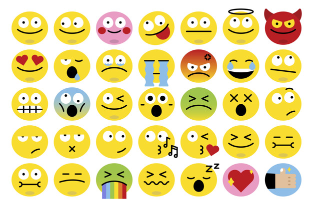 626x417 Different Emoji Set Vector Free Download