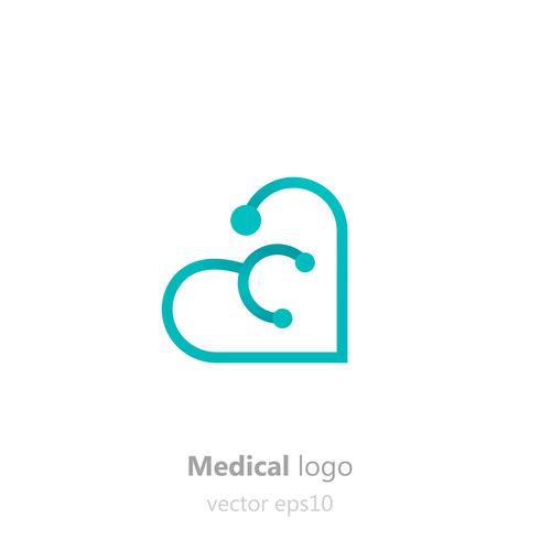 490x490 Concepto Logo Estetoscopio En Forma De Logotipo
