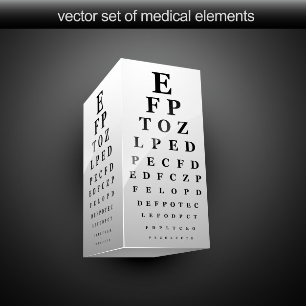 626x626 Eye Chart Vector Premium Download